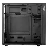 Akyga AK19BK caja para PC micro-torre, Micro-ATX / Mini-ITX, USB-C + USB 3.0 + 2x USB 2.0, sin fuente de alimentación, negro
