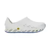 Clogs Mobilex Evoflex unisex blanco EU 46 (UK 11) – parte superior sintética, forro de microfibra, tacón 4 cm