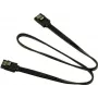 Inter-Tech - Cable SATA - Serial ATA 150/300/600 - SATA a SATA - 50 cm - con clip (88885310)