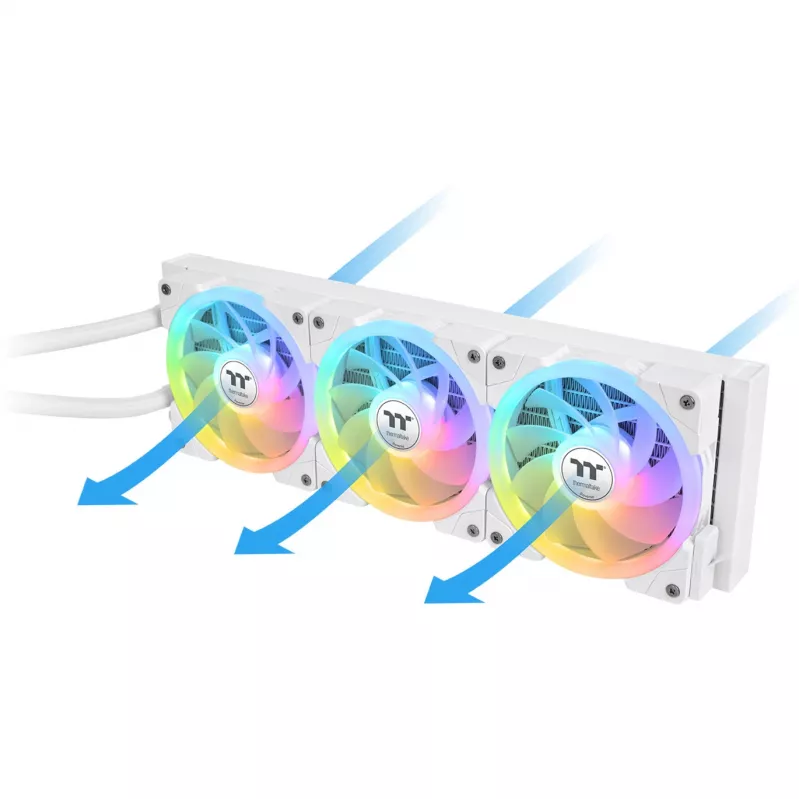 Refrigeración líquida AIO THERMALTAKE MAGFloe 360 Ultra White radiador de 360 mm, 360 mm, blanco