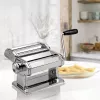 Máquina de pasta manual Maestro MR-1679 – acero inoxidable, amasador manual, desmontable, piezas intercambiables
