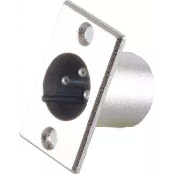 Conector XLR ShiverPeaks BS55001 montaje en panel (3 polos) para cableado de señal de audio