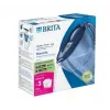 Jarra filtrante de agua BRITA Marella 2,4 l con 3 cartuchos Pure Performance, Maxtra Pro, azul