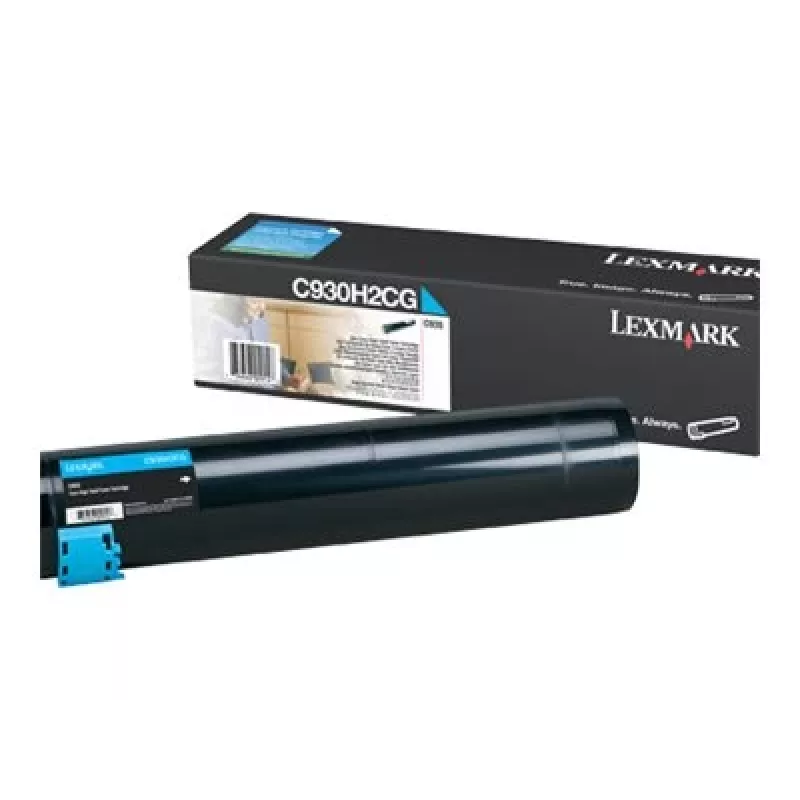 Lexmark - Alta capacidad - Cian - Original - cartucho de tóner LCCP - para C935dn, 935dtn, 935dttn, 935hdn (0C930H2CG)