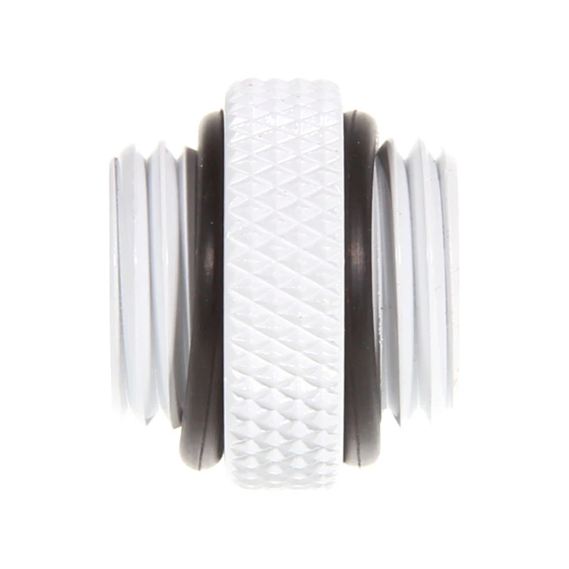 Adaptador Bitspower recto, G1/4 macho – G1/4 macho, blanco (BP-DWWP-C42)