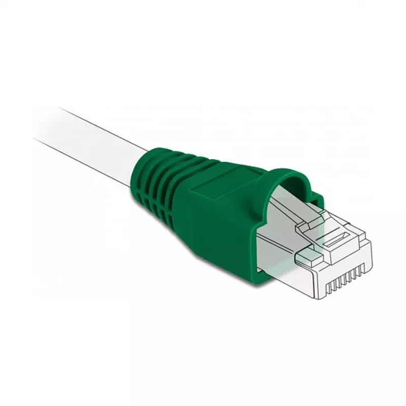 Alivio de tracción para conector RJ45 DeLOCK 86726 verde 20 uds.