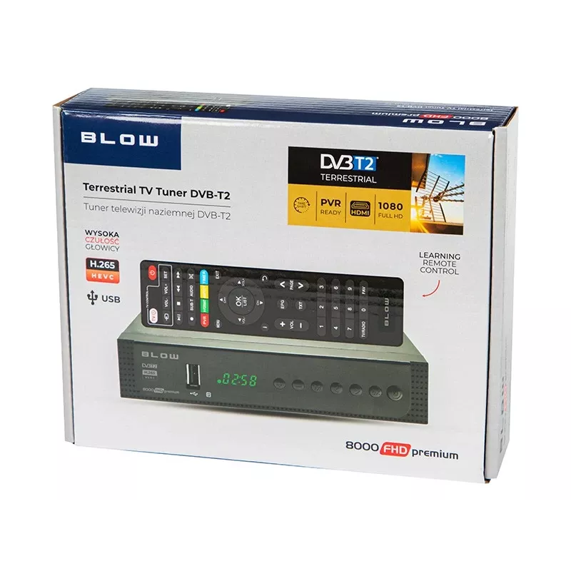 77-039# Decodificador sintonizador Dvb-t2 Blow 8000fhd Premium