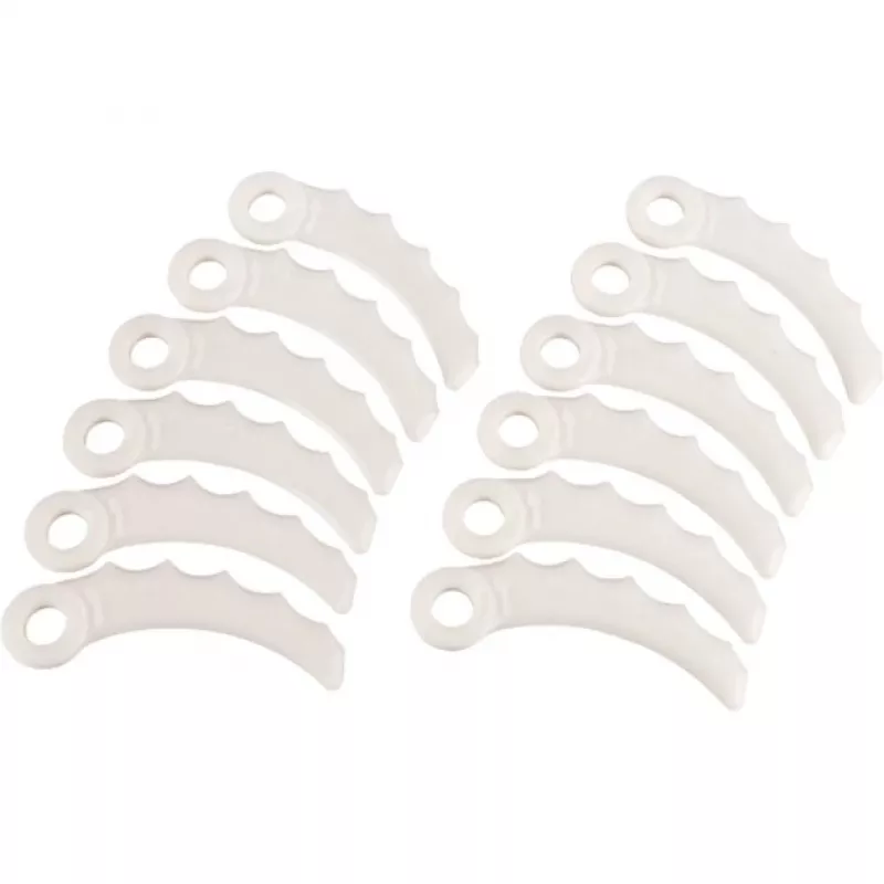Makita - Cuchilla - 12 piezas - 255 mm - para Makita DUR368AZ, DUR368LZ, DUR369AZ (198426-9)