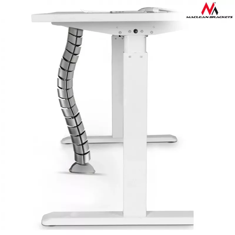 Organizador de rejilla para cables de escritorio MC-768 S plateado