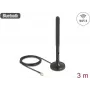 Delock 10039 Antena WiFi 6 RP-SMA macho 3 dBi omnidireccional, cable RG-174 3 m