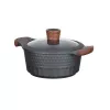 Menaje de cocina Resto Kitchenware Capella 2,6 L redondo negro madera