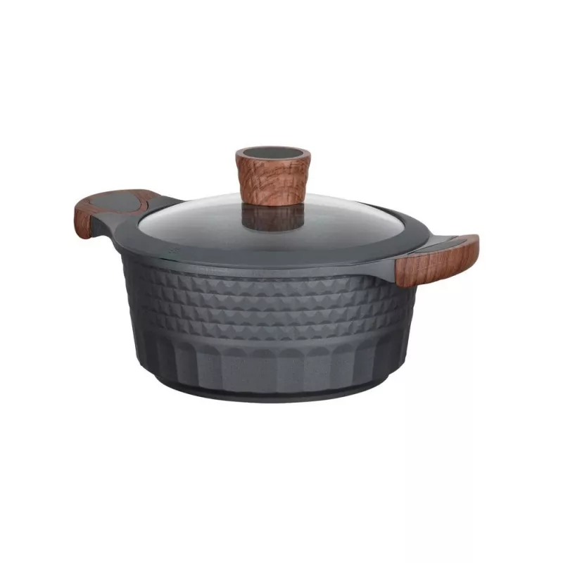 Menaje de cocina Resto Kitchenware Capella 2,6 L redondo negro madera