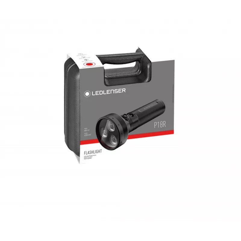 Ledlenser P18R linterna LED recargable, negra