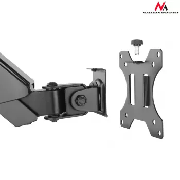 Soporte de monitor de escritorio MACLEAN MC-775 para pantallas de 32 pulgadas (81,3 cm), VESA 75x75–100x100, hasta 8 kg, gris