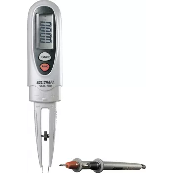 Comprobador de componentes digital Voltcraft SMD-200 CAT III 600 V visualización (cuentas): 6000 (SMD-200)