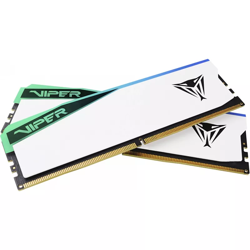 DIMM 48 GB DDR5-6000 (2x 24 GB) Dual-Kit, memoria blanca, PVER548G60C42KW, Viper Elite 5 RGB, INTEL XMP, AMD EXPO