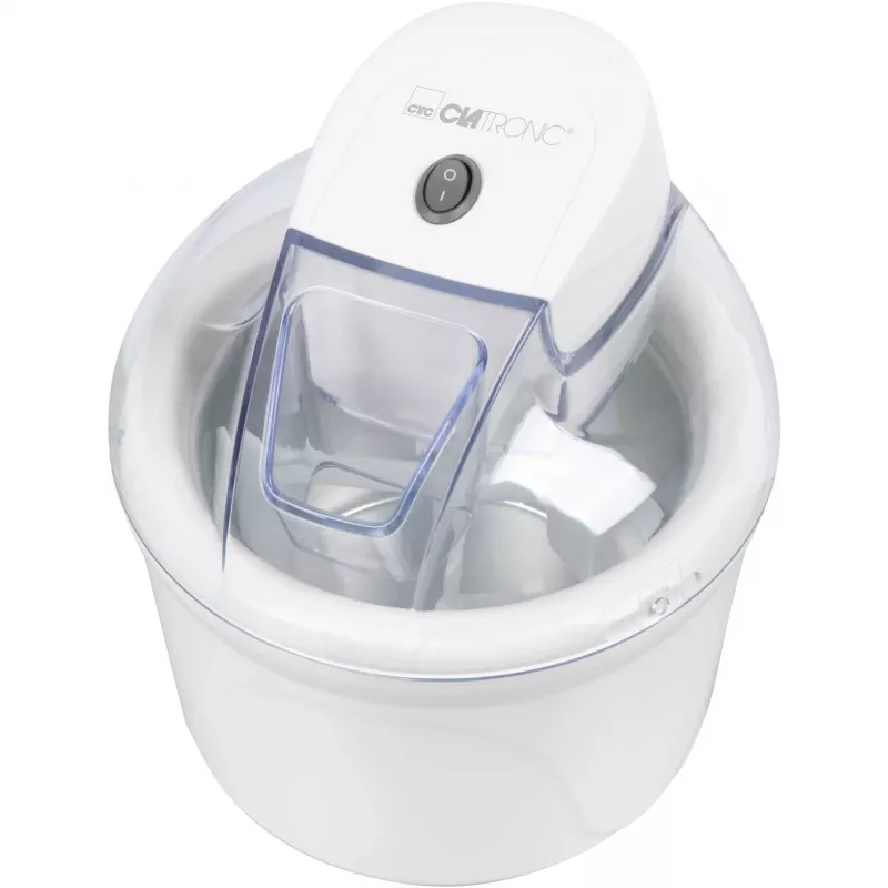 Máquina de helados ICM 3764, máquina de helados Blanca, para 1.500 ml de helado, 12 vatios