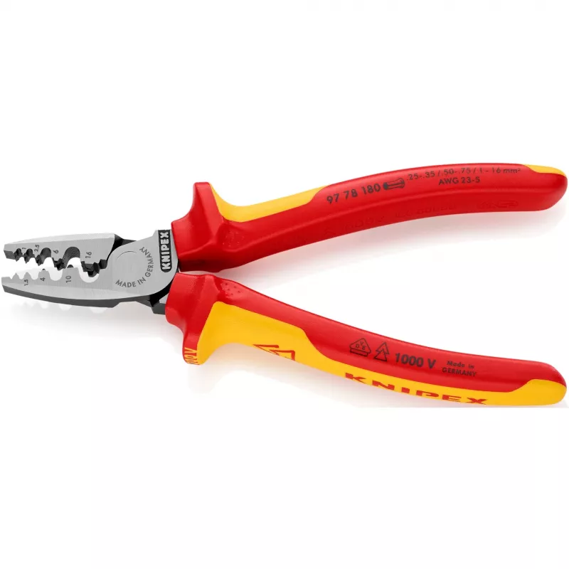 Alicate universal de crimpar Knipex 97 78 180