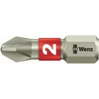 Punta de destornillador Wera 3851/1 TS PH1 × 25 mm acero inoxidable