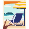 Set de pintura Ravensburger CreArt – Relax at the Beach (23897) set de arte