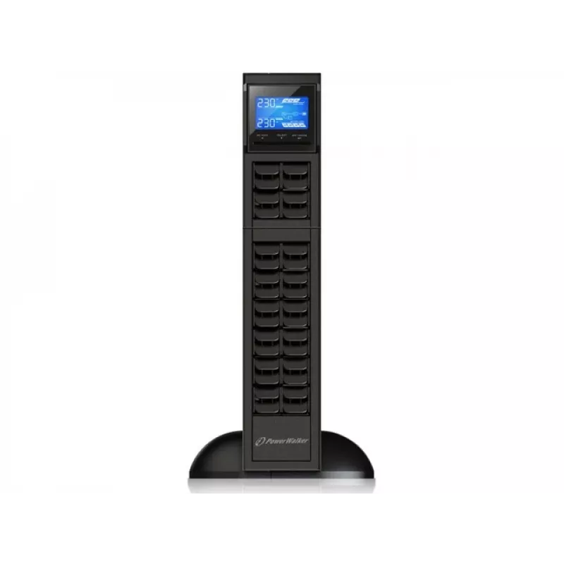 PowerWalker VFI 1000CRM LCD SAI sistema de alimentación ininterrumpida (SAI) doble conversión (online) 1 kVA 800 W 3 salidas AC