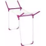 Tendedero Leifheit 81635 rosa blanco ancho 435 mm fondo 850 mm