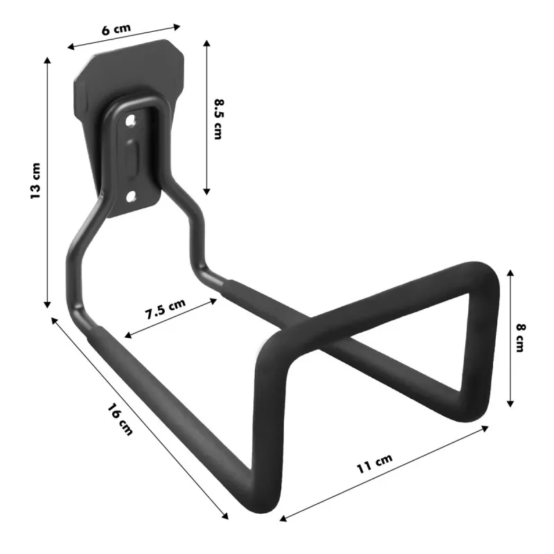 Gancho de pared de acero para garaje 35 kg MC-441