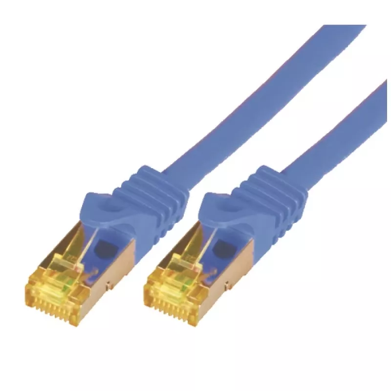 Cable de red M-Cab 7,5 m RJ-45 Cat7 azul S/FTP