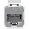 Acoplador Keystone Ubiquiti UACC-Keystone-Coupler-C6A plano acero inoxidable RJ-45