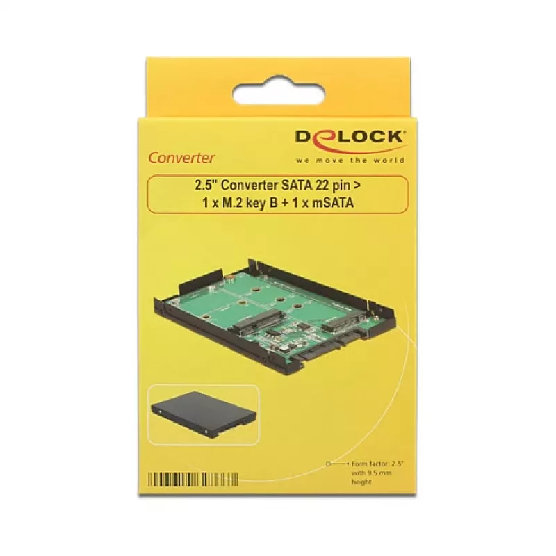 Tarjeta de interfaz DeLOCK 62866 interna M.2 mSATA