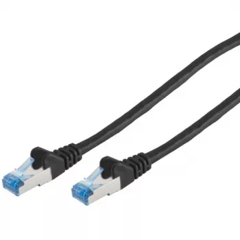 ShiverPeaks Cable patch CAT6a RJ45 S/FTP 2m Negro - Red - CAT 6a