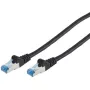 ShiverPeaks Cable patch CAT6a RJ45 S/FTP 2m Negro - Red - CAT 6a