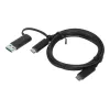 Cable USB Lenovo 4X90U90618 USB 3.2 Gen 1 (3.1 Gen 1) 1 m USB A/USB C USB C Negro
