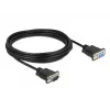 Cable serie DeLOCK 86598 negro 5m RS-232 Sub-D9