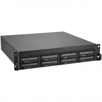 TerraMaster U8-500 PLUS Servidor NAS/almacenamiento Rack (2U) Intel® Core™ i7 16 GB DDR5 0 TB Negro