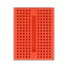 Breadboard DELOCK 18318 — placa de prototipos de plástico sin soldadura, 36 × 46 × 10 mm, rojo