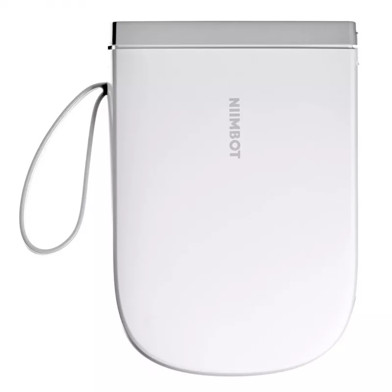 Impresora de etiquetas portátil NIIMBOT D11H blanca con Bluetooth — compacta etiquetadora de mano