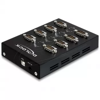 DeLock Adaptador USB2.0 a 8 x Serie - Adaptador serie - USB2.0 - RS-232 - 8 puertos (61860)