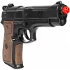 Pistola de policía de juguete de metal Pulio modelo 15539/6 — construcción metálica, accesorio de juguete