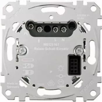 Relé eléctrico Merten MEG5161-0000, metallic, 220–230 V AC, 50–60 Hz, 10 A, cable 2×2,5 mm²