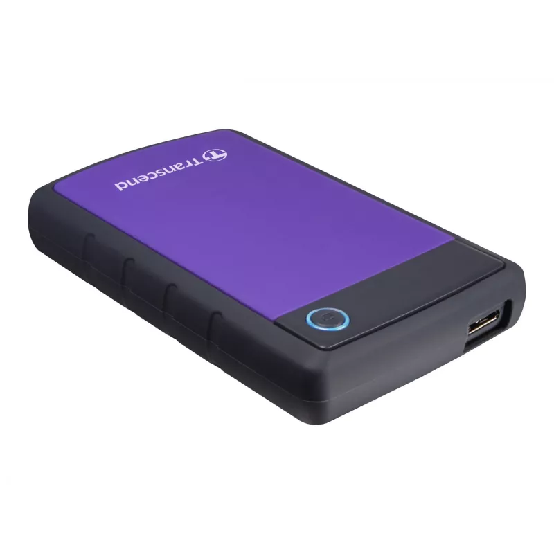 Transcend StoreJet 25H3P - Disco duro - 1TB - externo - 6,4 cm (2.5) - SuperSpeed USB - 5400 rpm - Búfer: 8MB - brilliant purple (TS1TSJ25H3P)