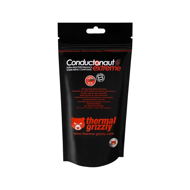 Thermal Grizzly Conductonaut Extreme pasta térmica de metal líquido, 1 g, plateada