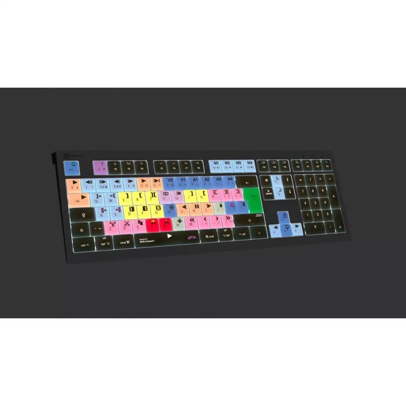 Logickeyboard LKB-MCOM4-A2M-UK teclado USB QWERTY inglés negro (LKB-MCOM4-A2M-UK)