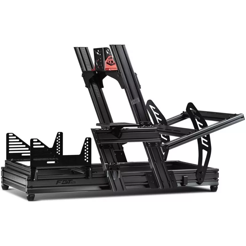 Next Level Racing – Cockpit de simulador F-GT Elite Formula & GT de perfil de aluminio – versión de montaje lateral y frontal (396039)
