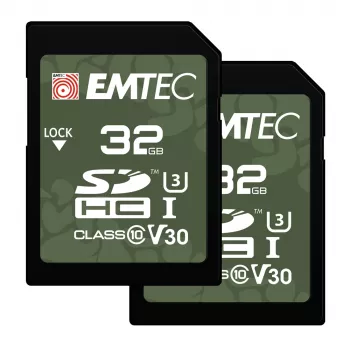 Memoria flash Emtec 32GB UHS-I U3 V30 Outdoor ECMSD32GHC10ORP