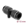 DeLOCK 60744 conector neumático 10 mm recto con orificio de montaje