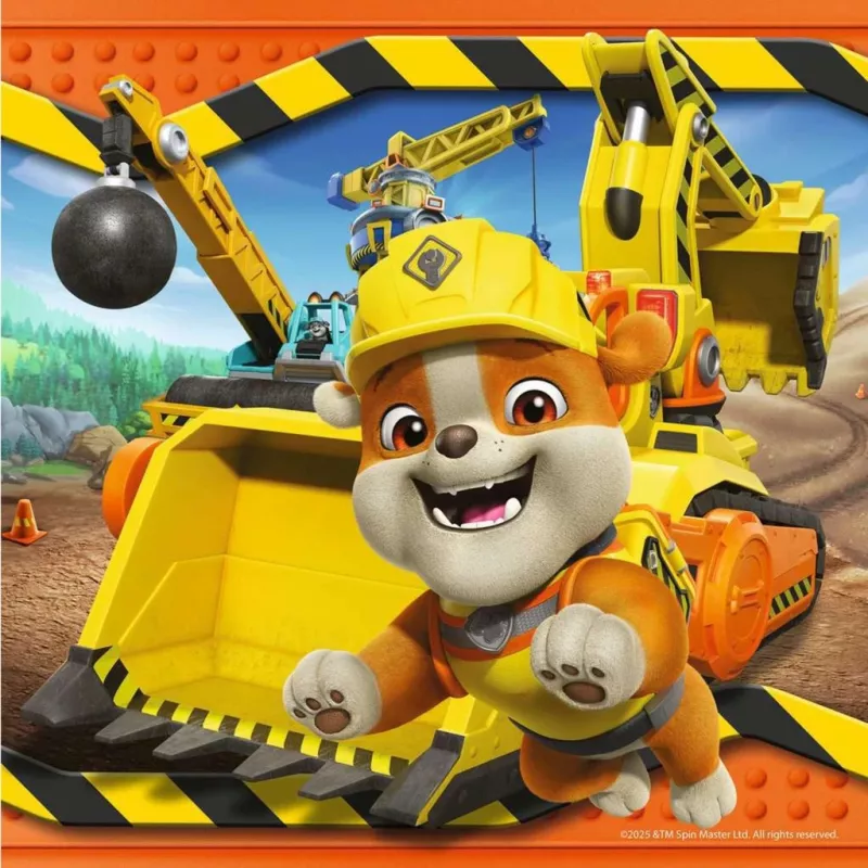 Conjunto de puzles infantiles Ravensburger Rubble & Crew vehículos de trabajo — 3 puzles × 49 piezas