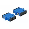 Conector de fibra óptica SC hembra-hembra DELOCK 85991, azul, pack de 4