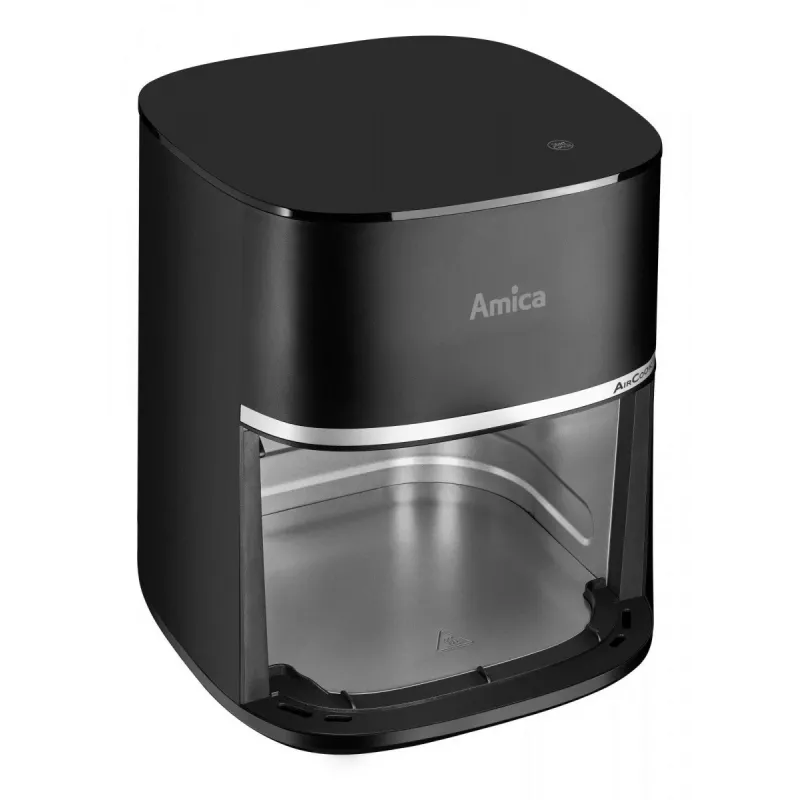 Amica AFM 6020 freidora de aire, 7,2 l, 1700 W, 10 programas, pantalla LCD, negra