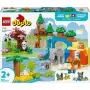 LEGO DUPLO Town Familias de animales salvajes 3 en 1 set de juego 10446 – 92 piezas, a partir de 2 años, 200×220×340 mm